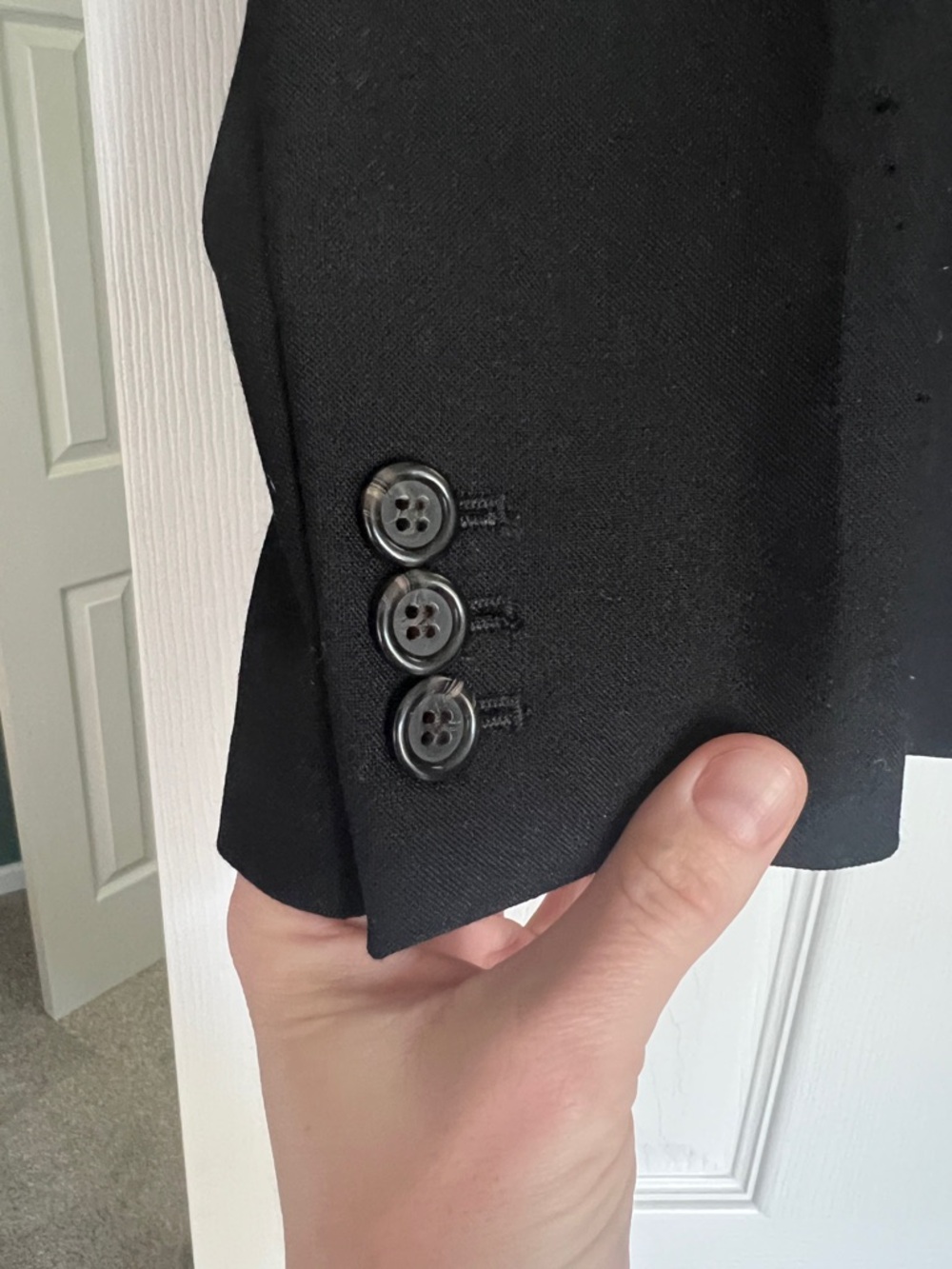 J. Crew Black Shawl Collar Blazer - Picture 3 of 4
